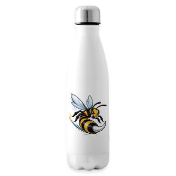 Dynamic wasp in flight - Insulated Water Bottle - white - Right