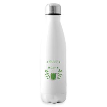 Saint Patrick Bière Verte Joyeuse - Bouteille isotherme - blanc - Droite