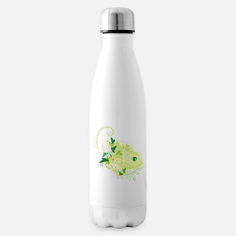 wunderschönes Chamäleon Graffiti - Isolierflasche - Weiß