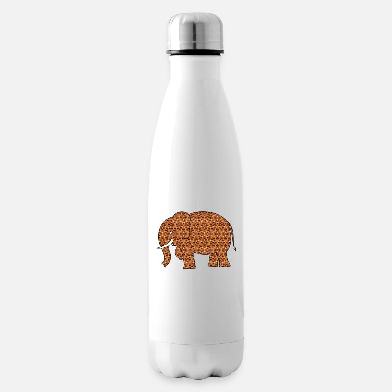 Elefant - Isolierflasche - Weiß