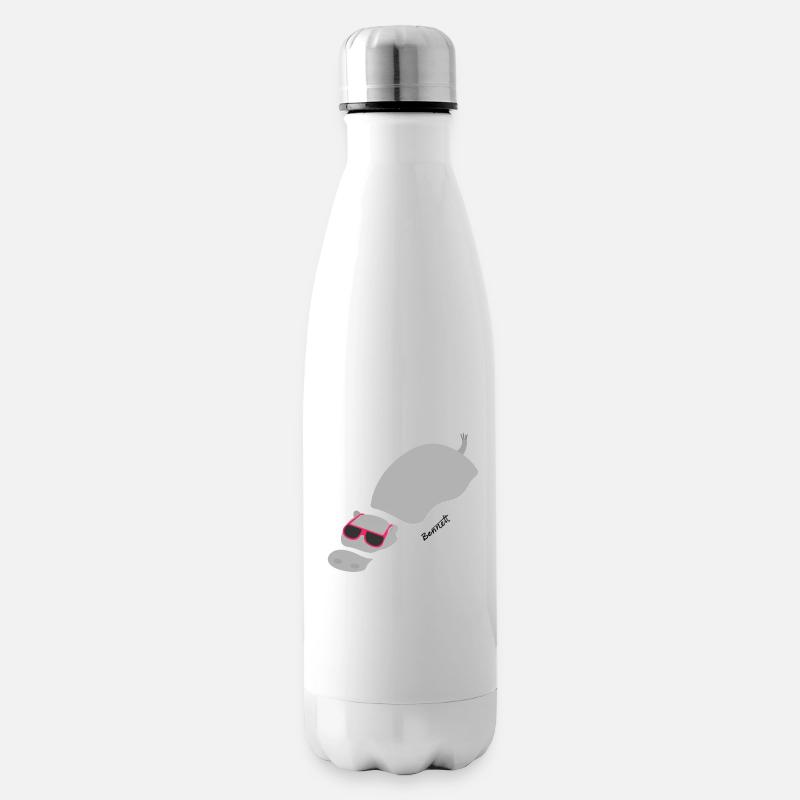 Chillin 'Hippo - Insulated Water Bottle - white