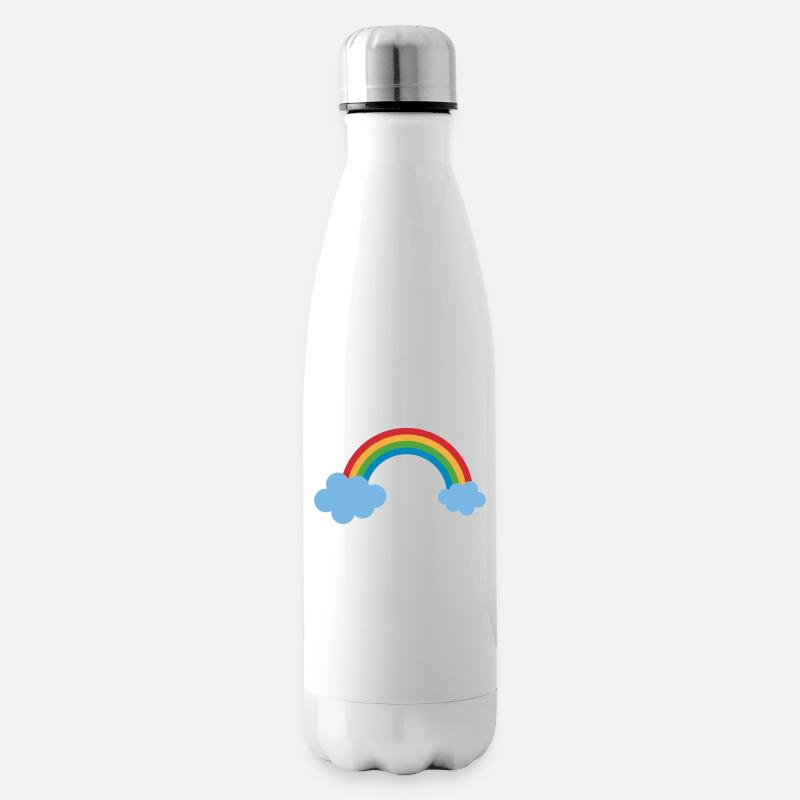 arc-en-ciel - Bouteille isotherme - blanc
