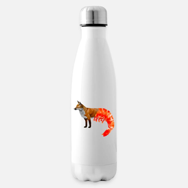 Fox-shrimp mixture - Insulated Water Bottle - white
