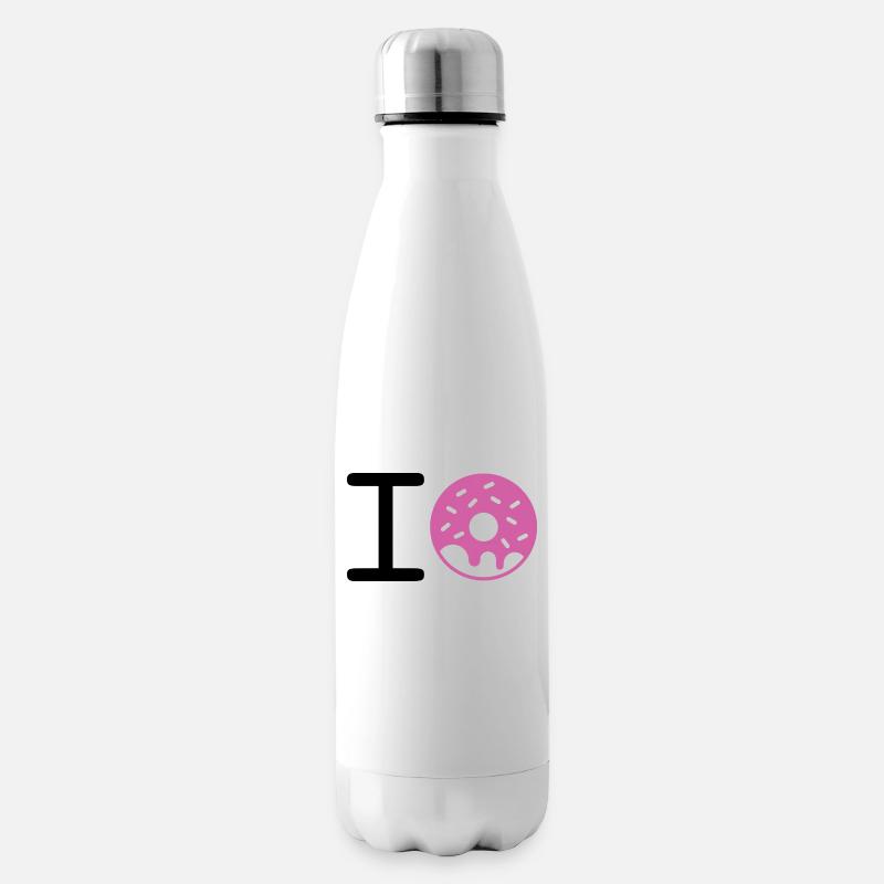 I love Donuts - Isolierflasche - Weiß