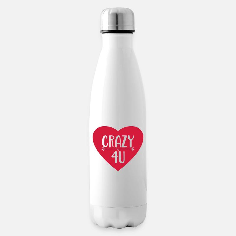 Liebe - Isolierflasche - Weiß
