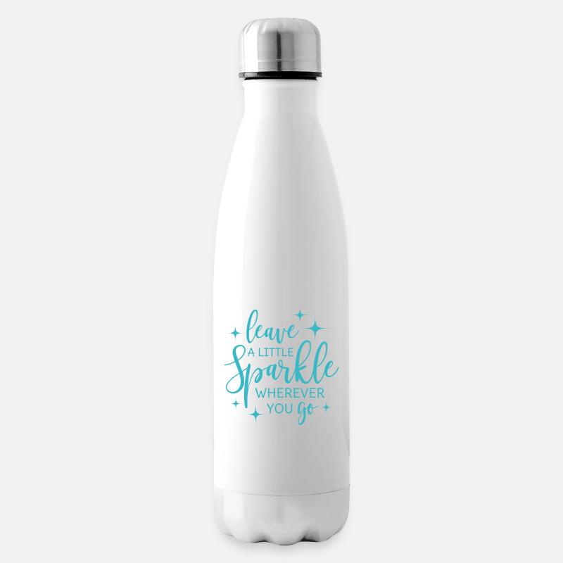 Leave a little sparkle wherever you go - Isolierflasche - Weiß