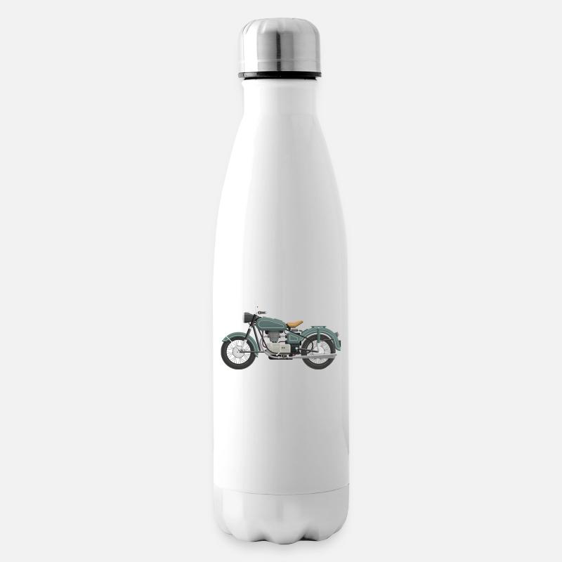 Motorrad - Isolierflasche - Weiß