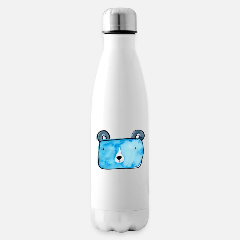 Bärli - Isolierflasche - Weiß
