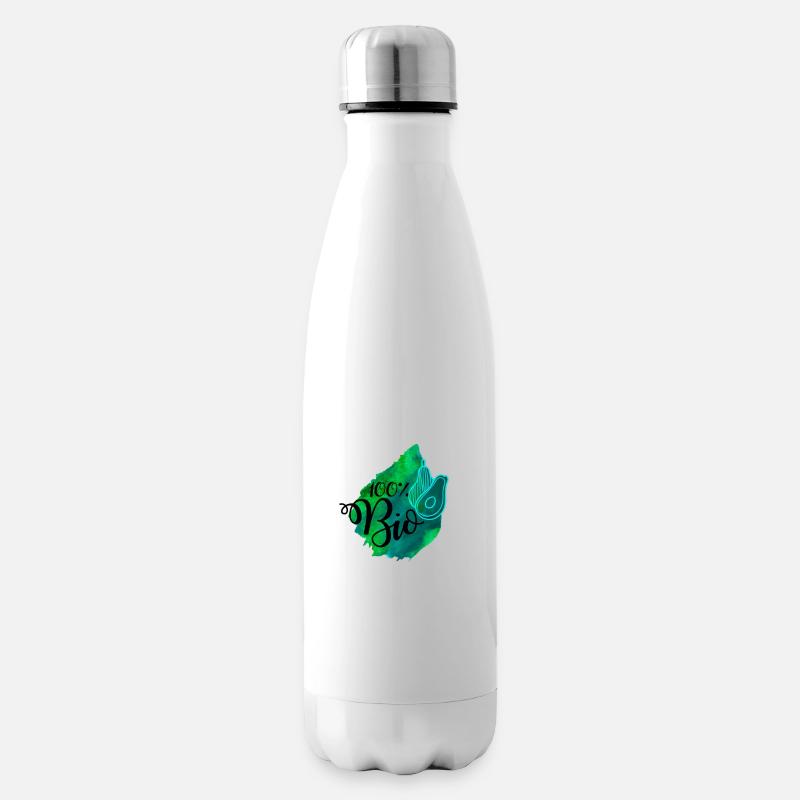 Veganer Vegetarier Tierschutz Geschenkidee - Isolierflasche - Weiß