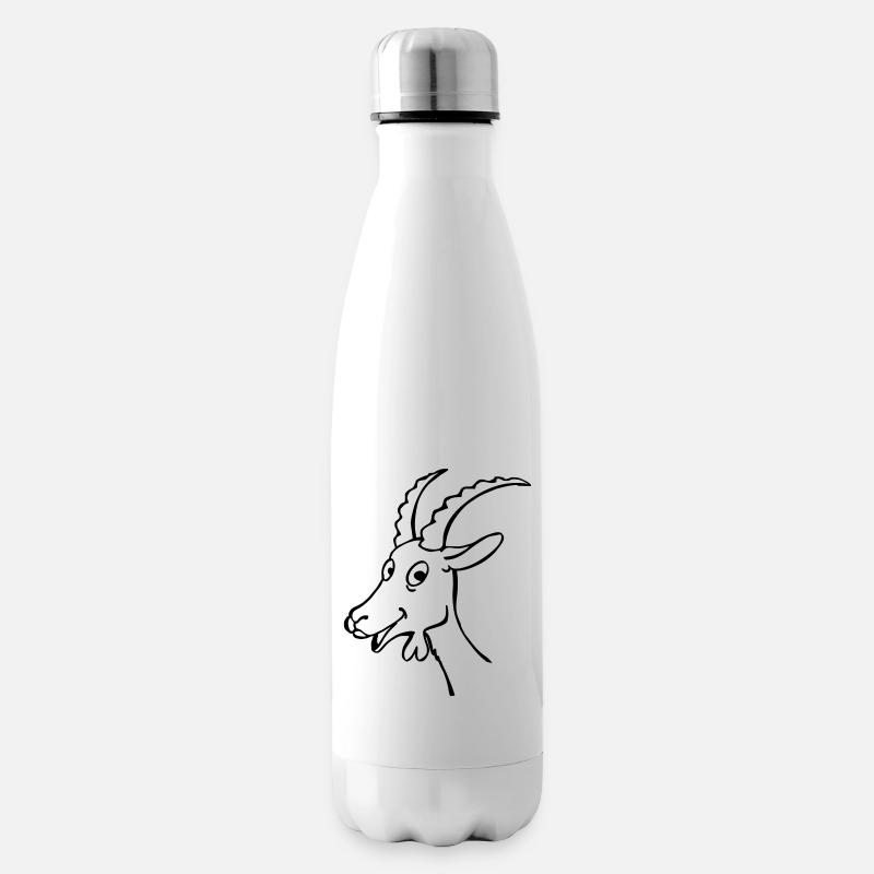 Chèvre - Bouteille isotherme - blanc