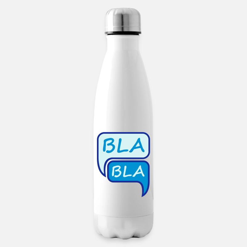 Bla Bla Design - Isolierflasche - Weiß