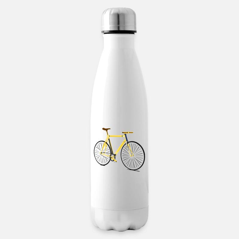 Rennrad Straße 1 - Isolierflasche - Weiß