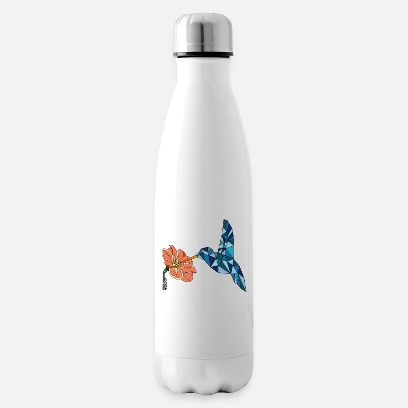 BIRD WITH FLOWER - Isolierflasche - Weiß