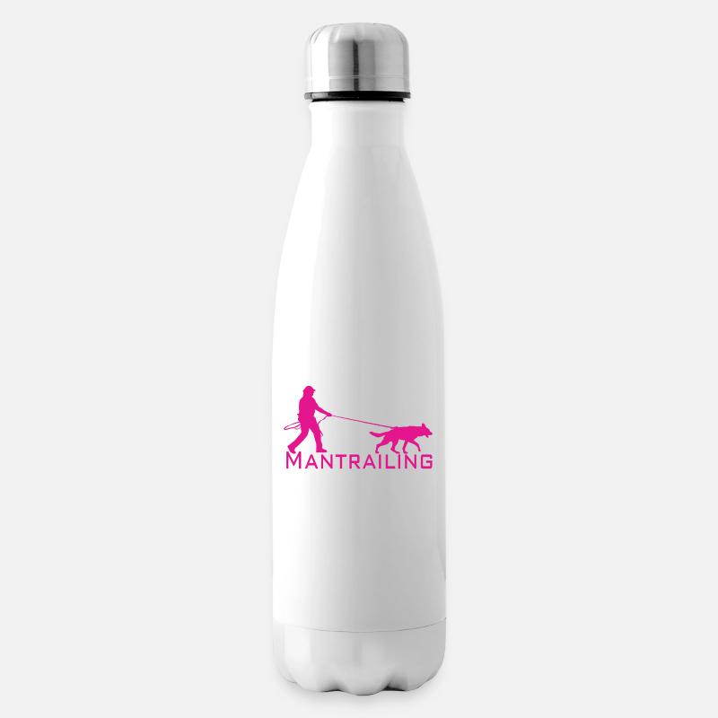 Mantrailing Pink - Isolierflasche - Weiß