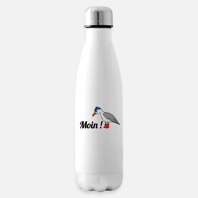 Moin, Möwe - Isolierflasche - Weiß