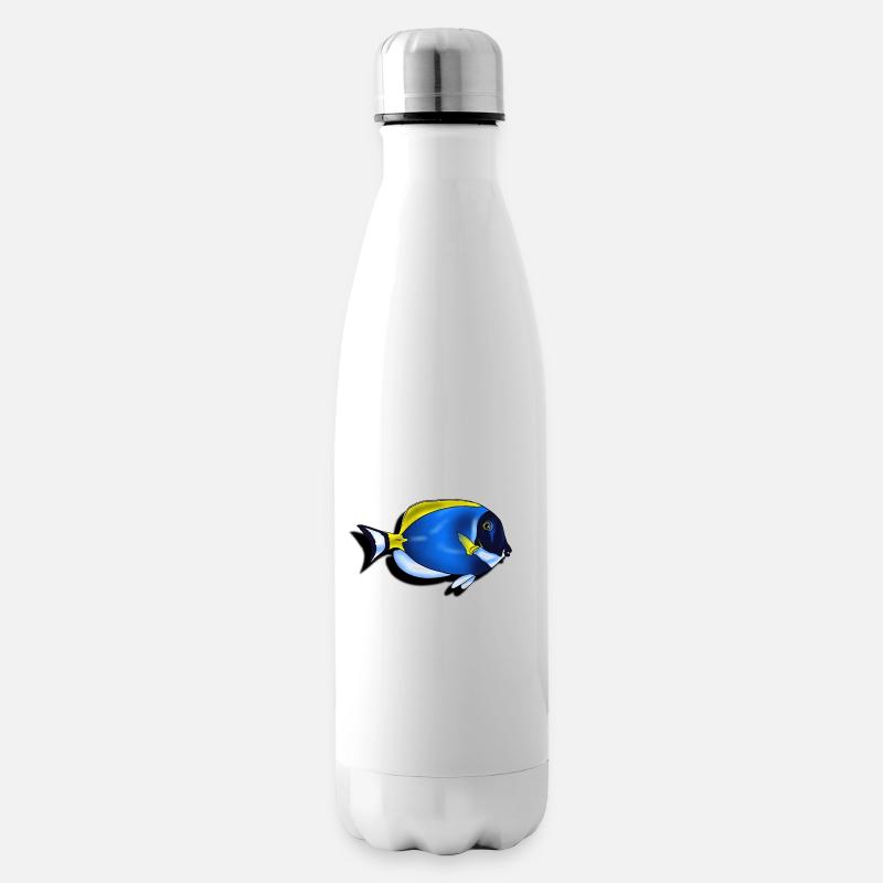 Poisson chirurgien leucosternon - Bouteille isotherme - blanc