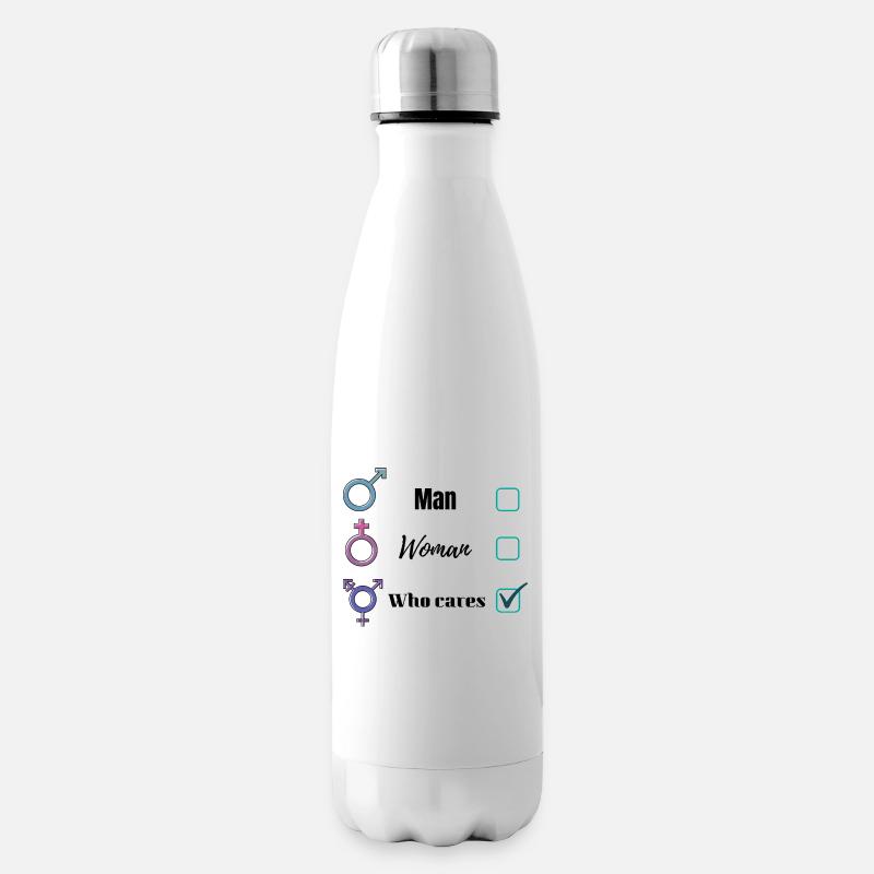 Kleidung Ich bin nicht binär - Isolierflasche - Weiß