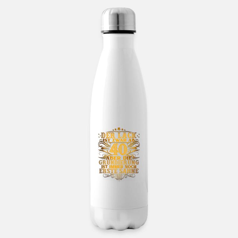 40. Geburtstag - Isolierflasche - Weiß