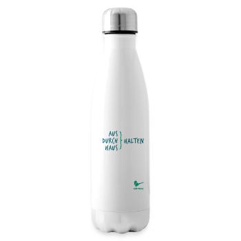 DREISATZ Trinkflasche Petrol: halten - Isolierflasche - Weiß - Rechts