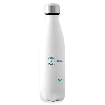 DREISATZ Trinkflasche Petrol: Raum - Isolierflasche - Weiß - Rechts