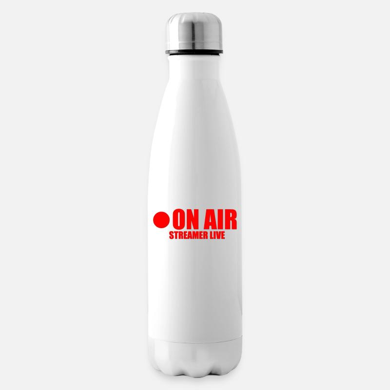 On Air Live Streamer Twitch YouTube Stream - Isolierflasche - Weiß