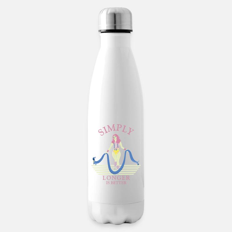 Simplement plus longtemps, c’est mieux. - Bouteille isotherme - blanc
