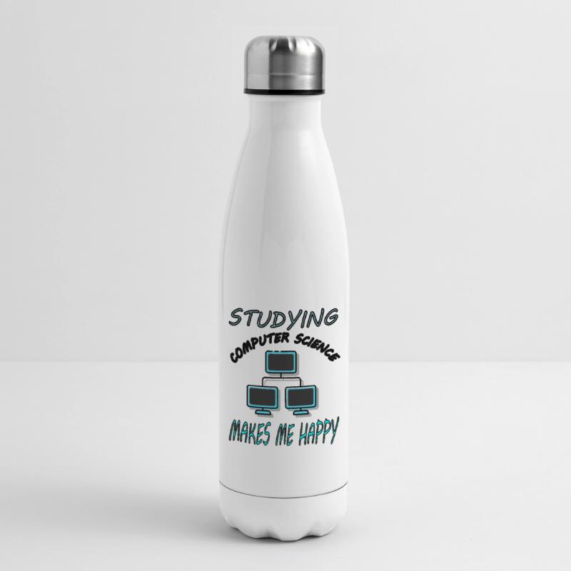 Study Computer Science Computer Science Student Gift Insulated Water Bottle