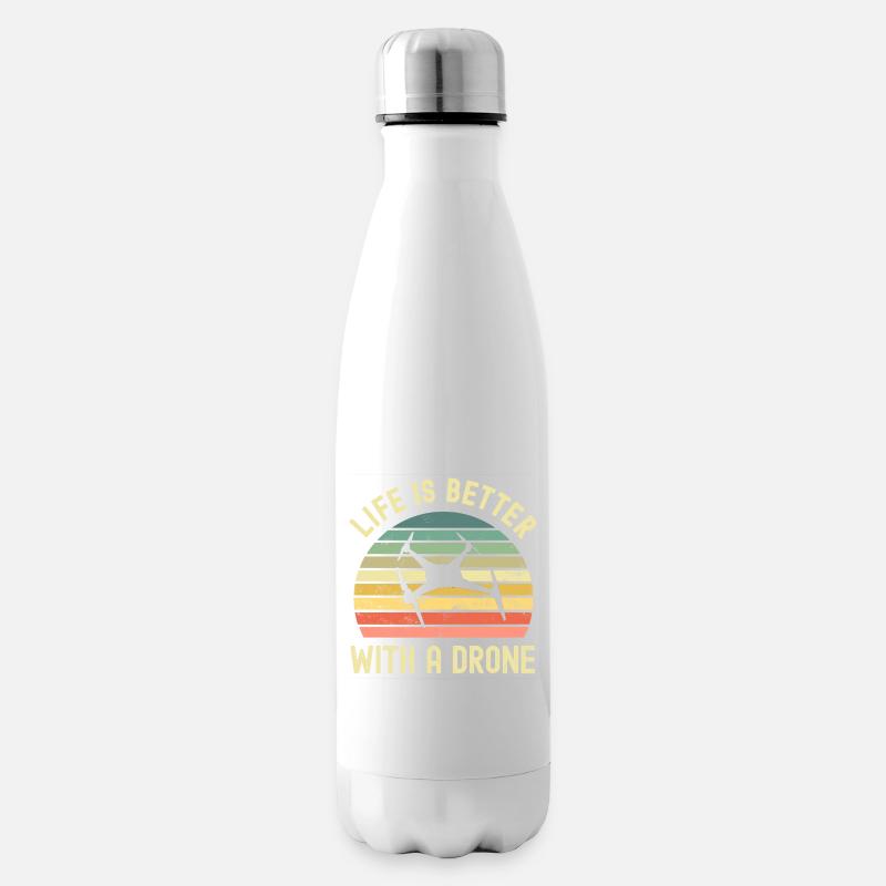 Drone - Bouteille isotherme - blanc