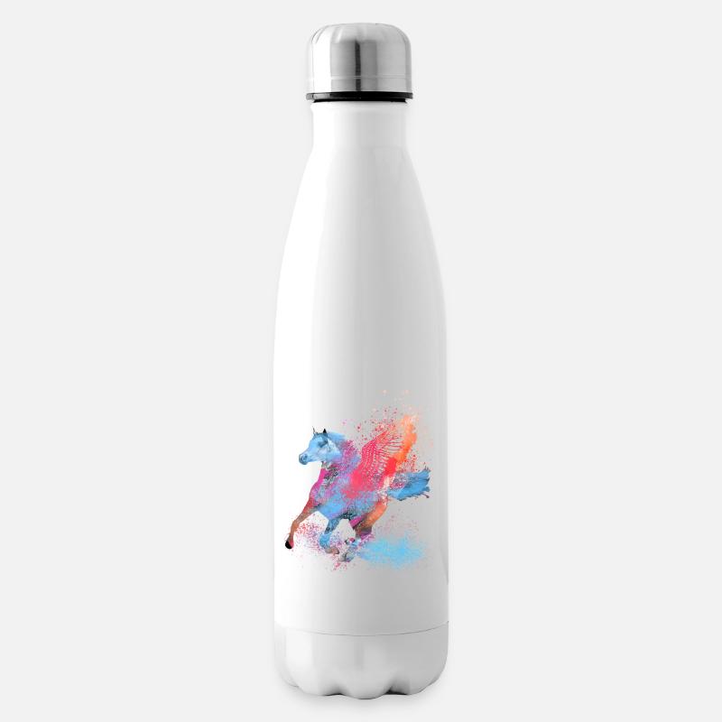fliegendes pferd,pferd mit flügel,pferd,graffiti - Isolierflasche - Weiß