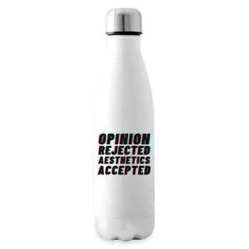 Opinion rejected, Aesthetics accepted! - Insulated Water Bottle - white - Right