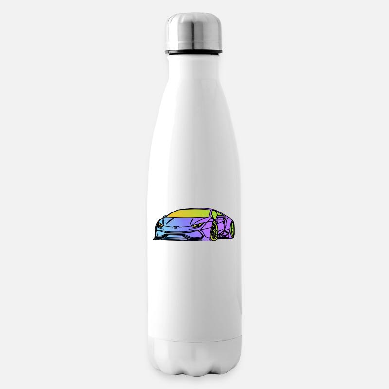 Voiture de course - Bouteille isotherme - blanc