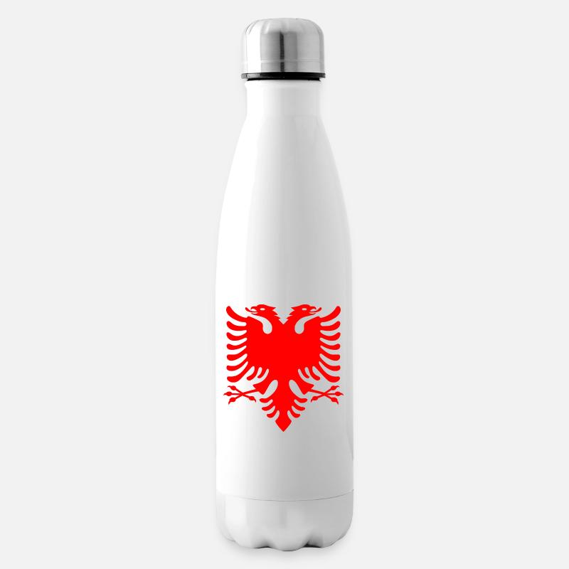 Albanien - Isolierflasche - Weiß