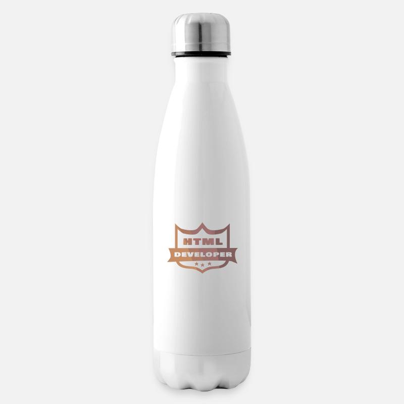 HTML-Entwickler - Isolierflasche - Weiß