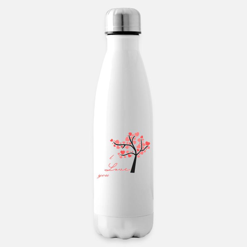 saint valentin - Bouteille isotherme - blanc