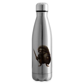 Hedgehogs of the world, protect yourselves with armor - Insulated Water Bottle - silver - Right