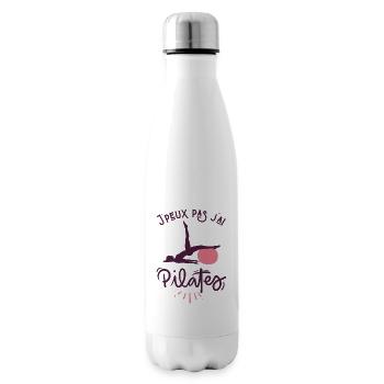 Je peux pas j ai pilates 1 - Bouteille isotherme - blanc - Droite