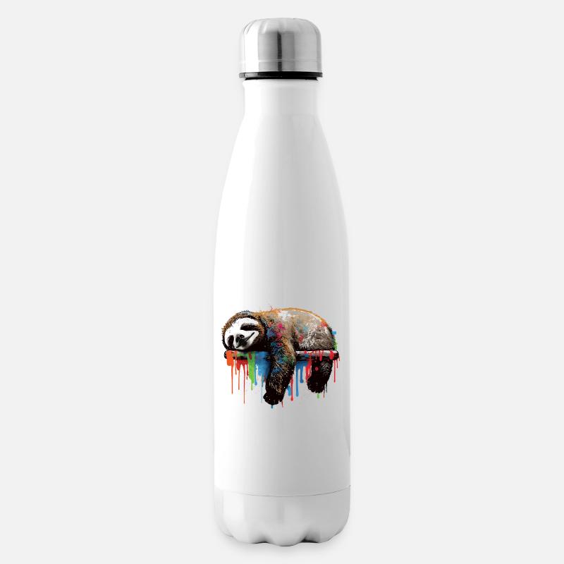 Paresseux graffiti - Bouteille isotherme - blanc
