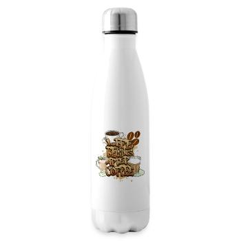 Kaffee Kaffeeliebhaber Kaffeetasse Koffein Getränk - Isolierflasche - Weiß - Rechts