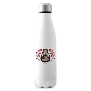 Inta le plus haut avec des fleurs. - Bouteille isotherme - blanc - Droite
