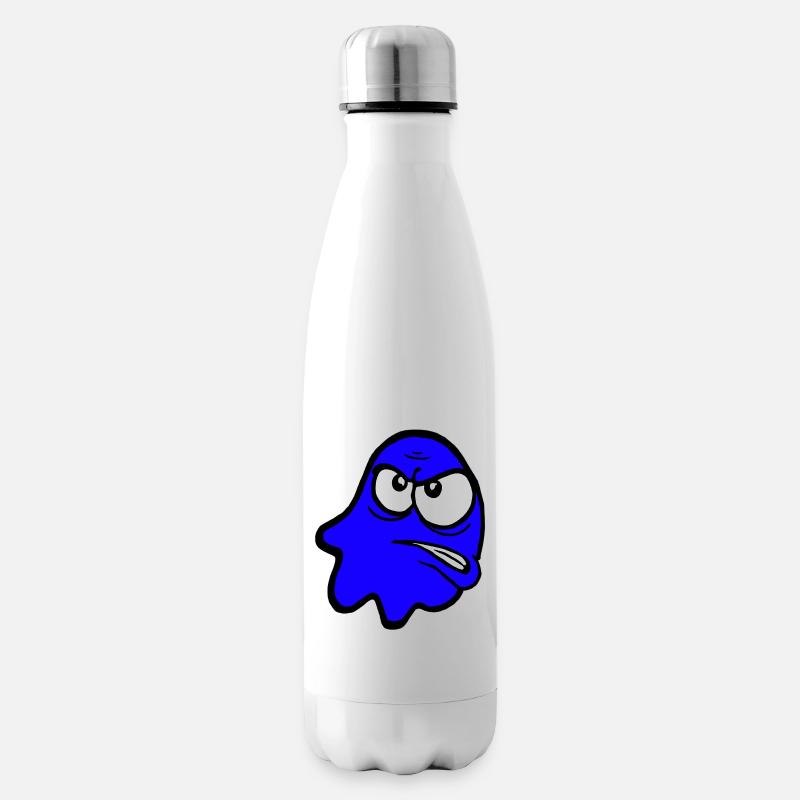 Knurri in blau - Isolierflasche - Weiß