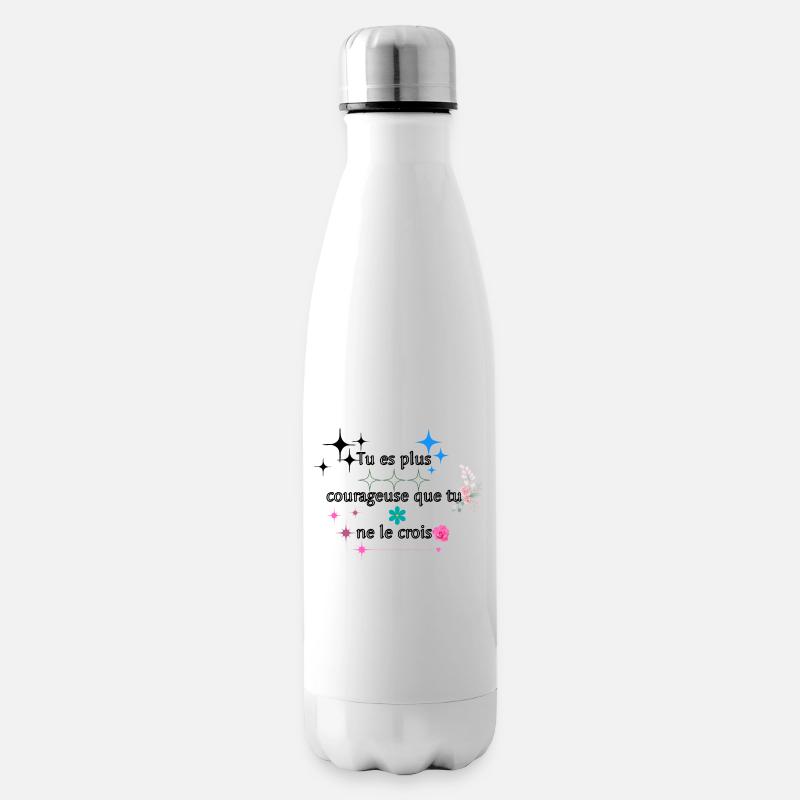 Positive Affirmation - Isolierflasche - Weiß