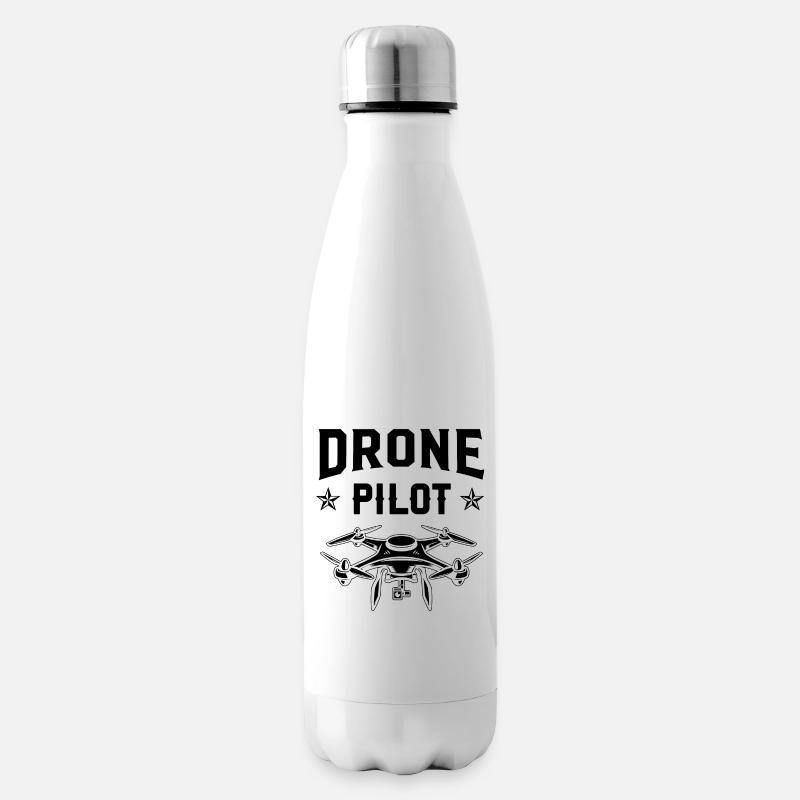 Drohnen-Pilot - Isolierflasche - Weiß