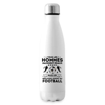 Joueur de foot football - Bouteille isotherme - blanc - Droite