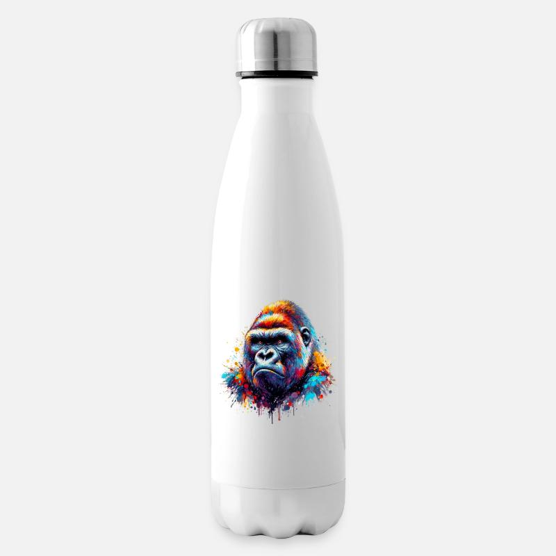 Gorille - Bouteille isotherme - blanc