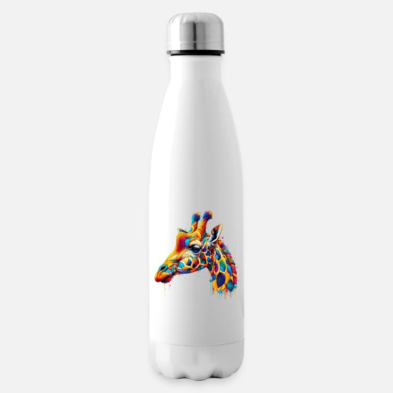 Giraffe - Isolierflasche - Weiß