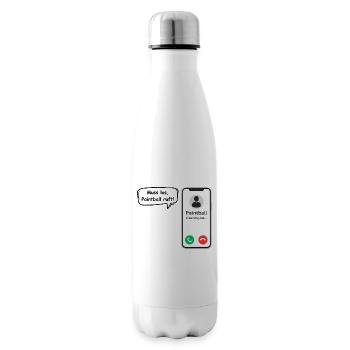 Paintball Calls - Sports Saying - ApriNoeScor - Insulated Water Bottle - white - Right