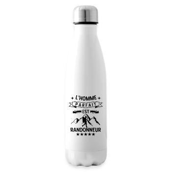 L homme parfait est un randonneur - Bouteille isotherme - blanc - Droite