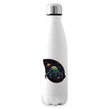 Krabbenraumschiff im Weltall mit Planeten - Isolierflasche - Weiß - Rechts