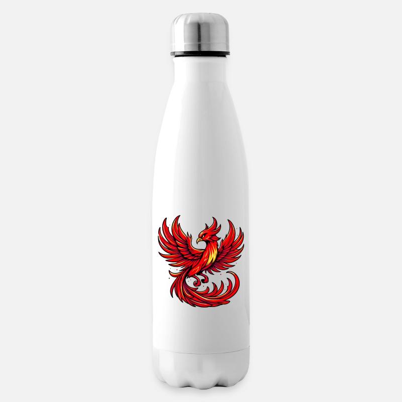 Phénix rouge - Bouteille isotherme - blanc