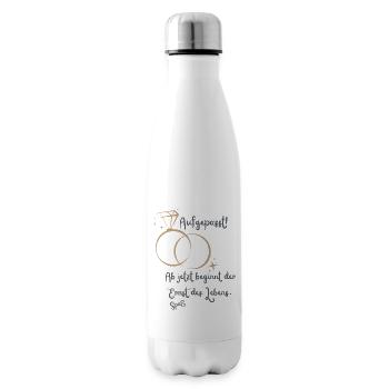 Wedding Engaged Hen Party - Insulated Water Bottle - white - Right